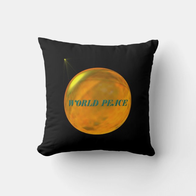 WeltfriedensWurfs-Kissen Kissen (Vorderseite)