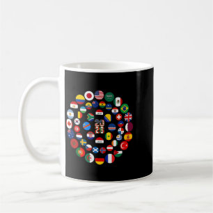 Weltfußball 2026 Flaggen Welt Sportliebhaber Kaffeetasse