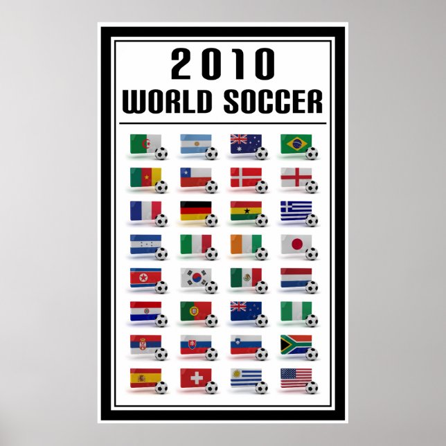 Weltfußball Poster (Vorne)
