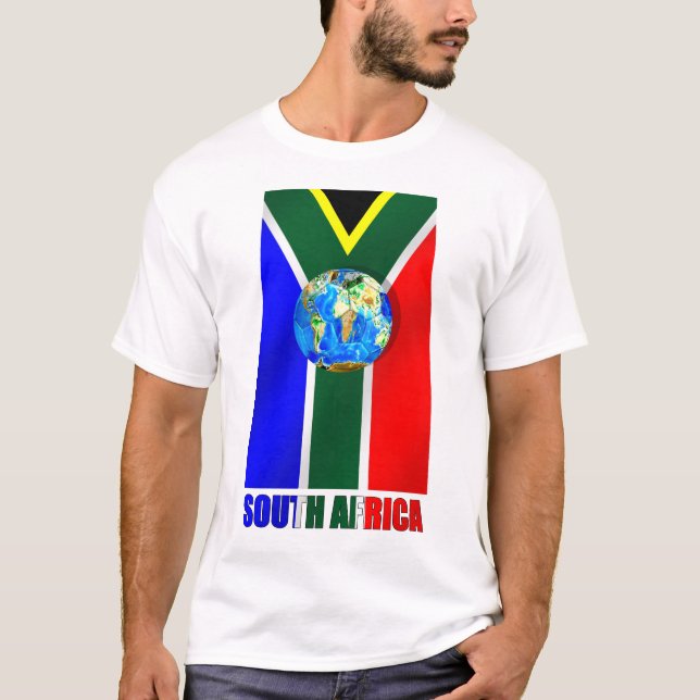 Weltfußball-Südafrika-Fußballkugel T-Shirt (Vorderseite)