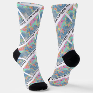 Weltgeologische Provinzen Weltkarte Geologie Socken