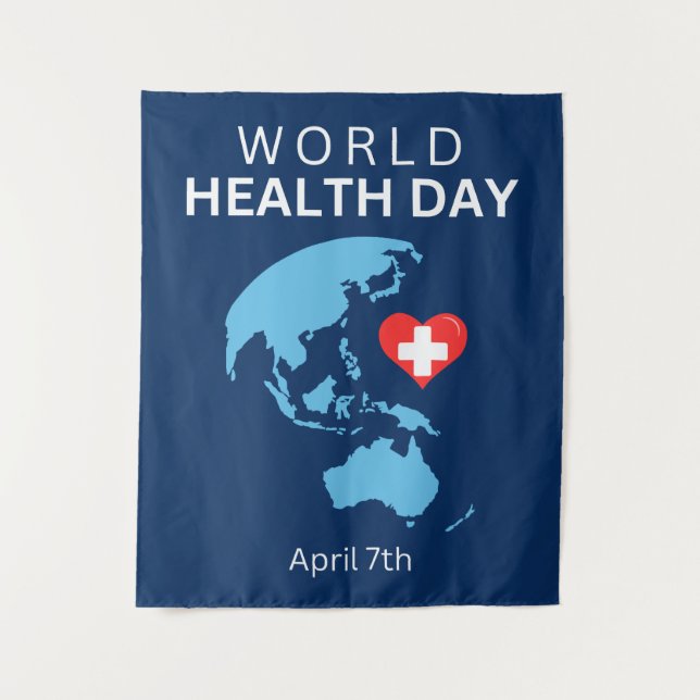 Weltgesundheitstag, 7. April Wandteppich (Vorderseite)