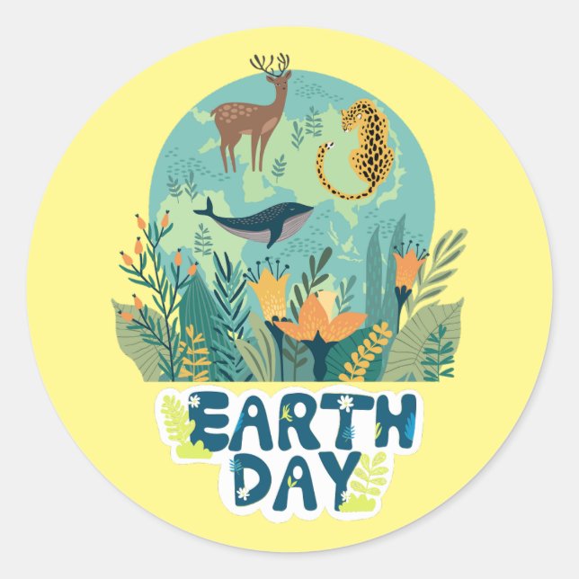 Weltgesundheitstag Gesundheit für alle klassischen Runder Aufkleber (Vorderseite)