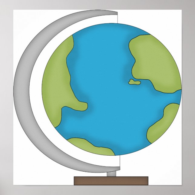 Weltglobe Poster (Vorne)