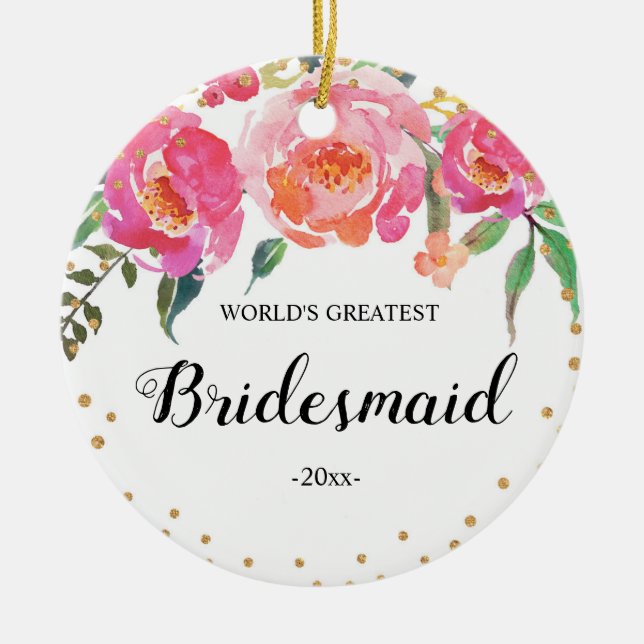 Weltgrößte Bridesmaid-Ornament Keramik Ornament (Vorne)