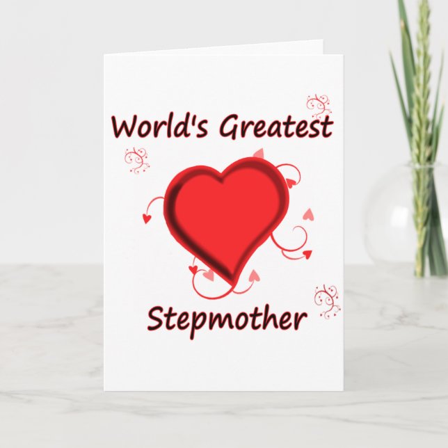 Weltgrößte Stiefmutter Karte (Vorderseite)