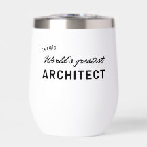 Weltgrößter Architekt Benutzerdefinierte Typografi