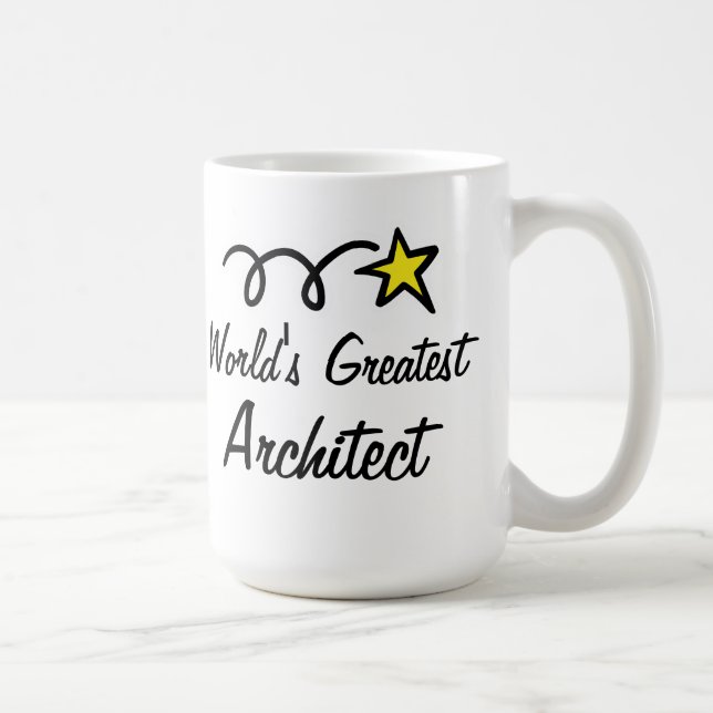 Weltgrößter Architekt - Kaffeegenuss - Tasse (Rechts)