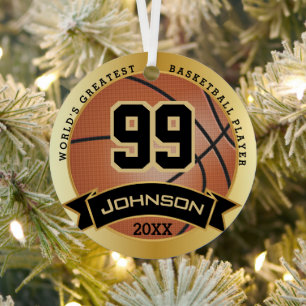 Weltgrößter Basketballspieler / Trainer Ornament Aus Metall