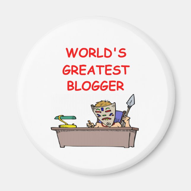 Weltgrößter Blogger Magnet (Vorne)