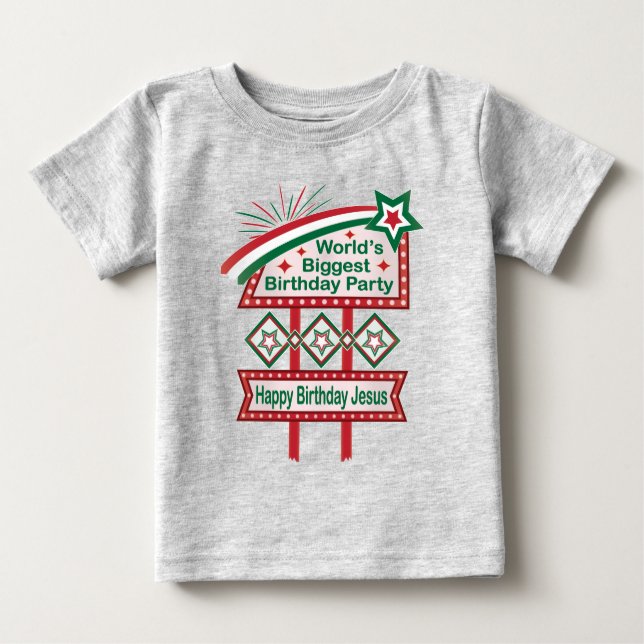 Weltgrößter Geburtstagsparteitag Baby T-shirt (Vorderseite)