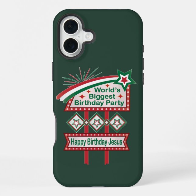 Weltgrößter Geburtstagsparteitag iPhone Hülle (Rückseite)