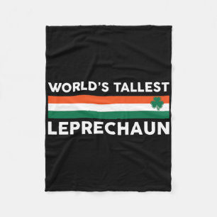 Weltgrößter Leprechaun - Irisches Kleeblatt St. Pa Fleecedecke