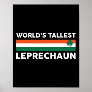 Weltgrößter Leprechaun - Irisches Kleeblatt St. Pa Poster