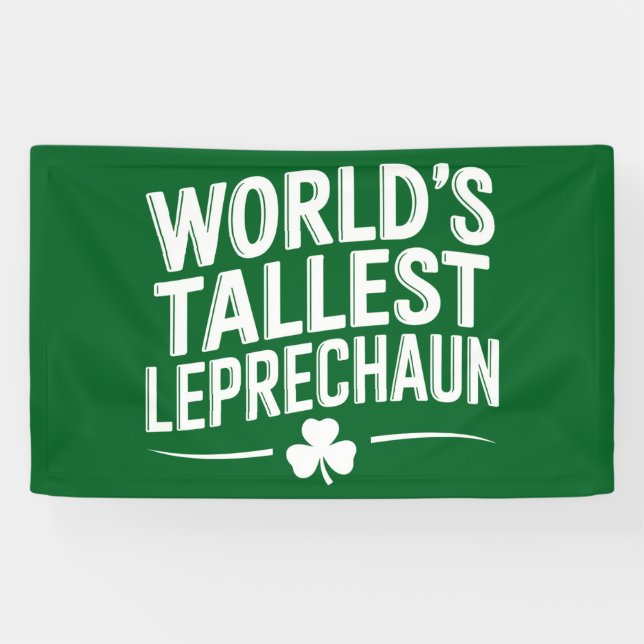Weltgrößter Leprechaun St. Patrick's Day Banner (Horizontal)
