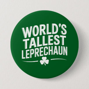 Weltgrößter Leprechaun St. Patrick's Day Button