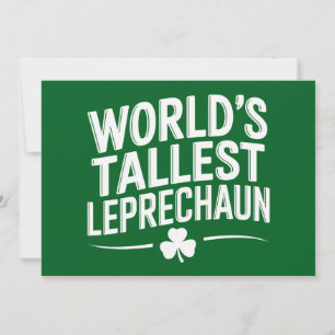 Weltgrößter Leprechaun St. Patrick's Day Einladung