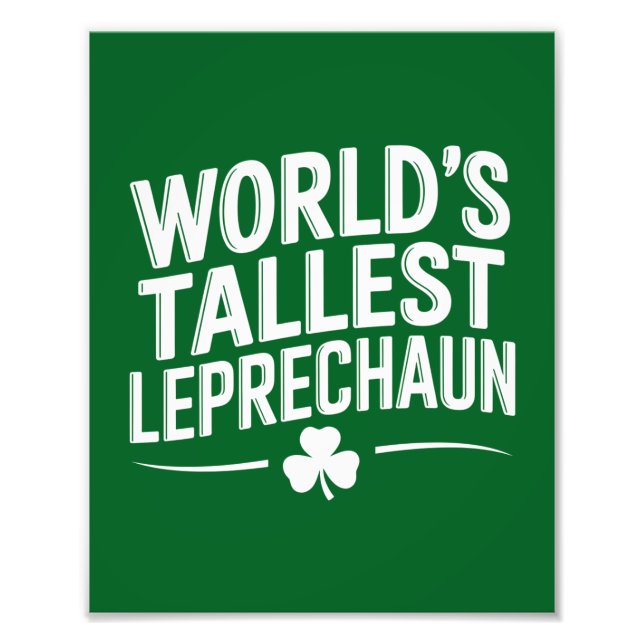Weltgrößter Leprechaun St. Patrick's Day Fotodruck (Vorne)