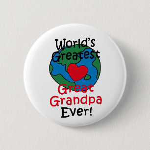 Weltgrößter Urgroßvater Herz Button