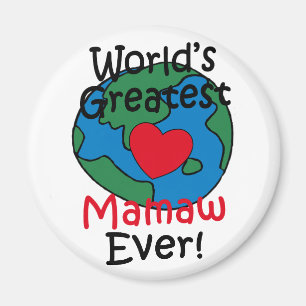 Weltgrößtes Mamaw-Herz Magnet