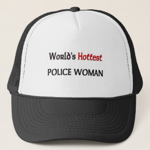 Weltheißeste Polizei-Frau Truckerkappe