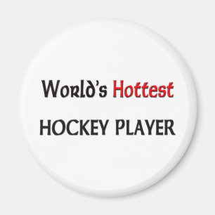 Weltheißester Hockey-Spieler Magnet