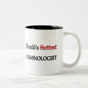 Weltheißester Kriminologe Zweifarbige Tasse