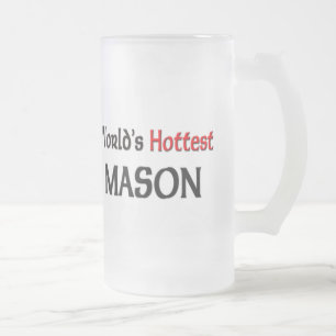 Weltheißester Maurer Mattglas Bierglas