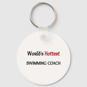 Weltheißester Schwimmen-Trainer Schlüsselanhänger