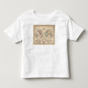 Welthemisphären Karte durch Mitchell Kleinkind T-shirt