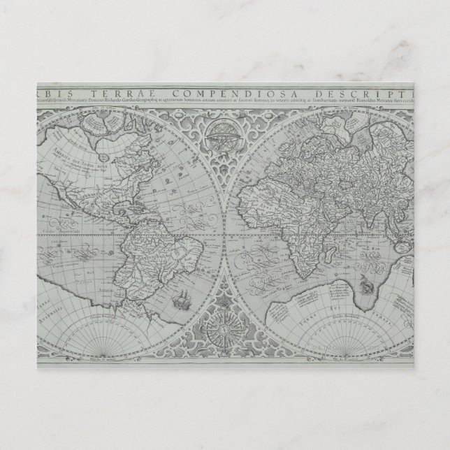 Weltkarte 10 postkarte (Vorderseite)