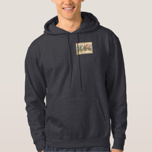 Weltkarte 1700er antike Kontinente Hoodie