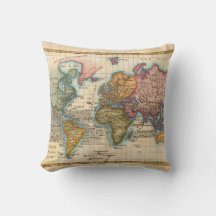 Weltkarte 1700er antike Kontinente