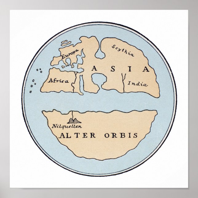WELTKARTE, 1. JAHRHUNDERT POSTER (Vorne)