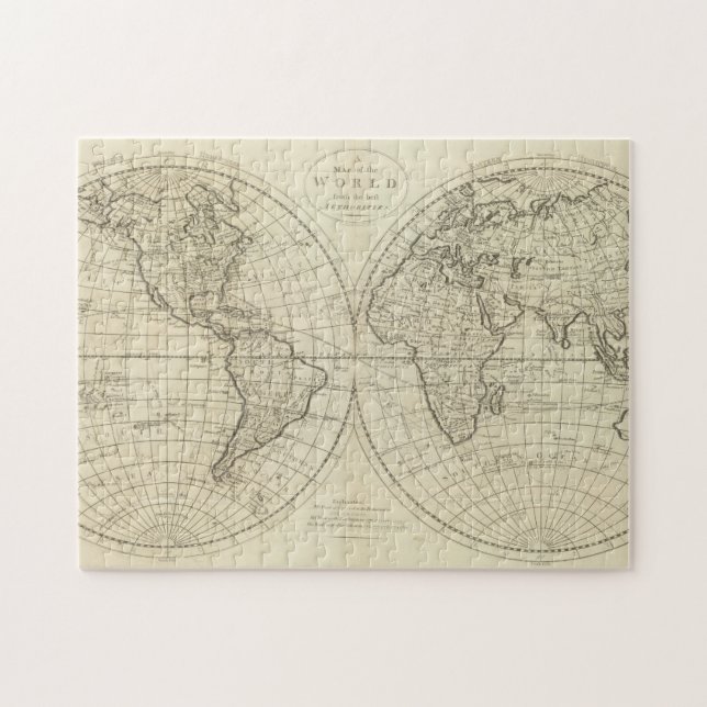 Weltkarte 2 2 puzzle (Horizontal)