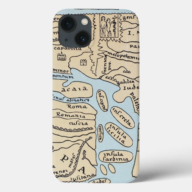 WELTKARTE 2. JAHRHUNDERT Case-Mate iPhone HÜLLE (Rückseite)