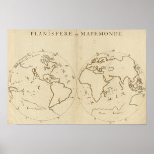 Weltkarte 2 poster