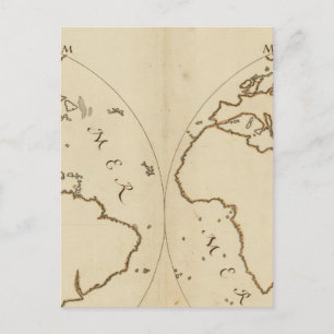 Weltkarte 2 postkarte