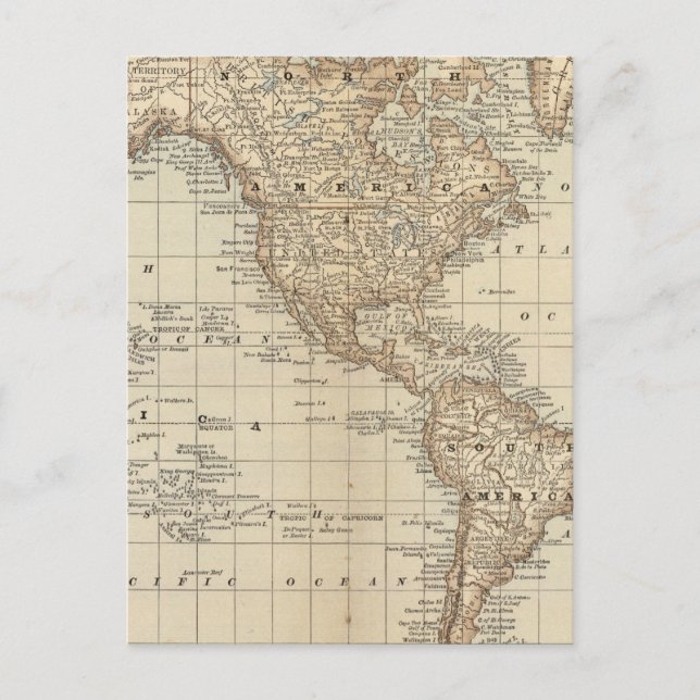 Weltkarte 3 postkarte (Vorderseite)