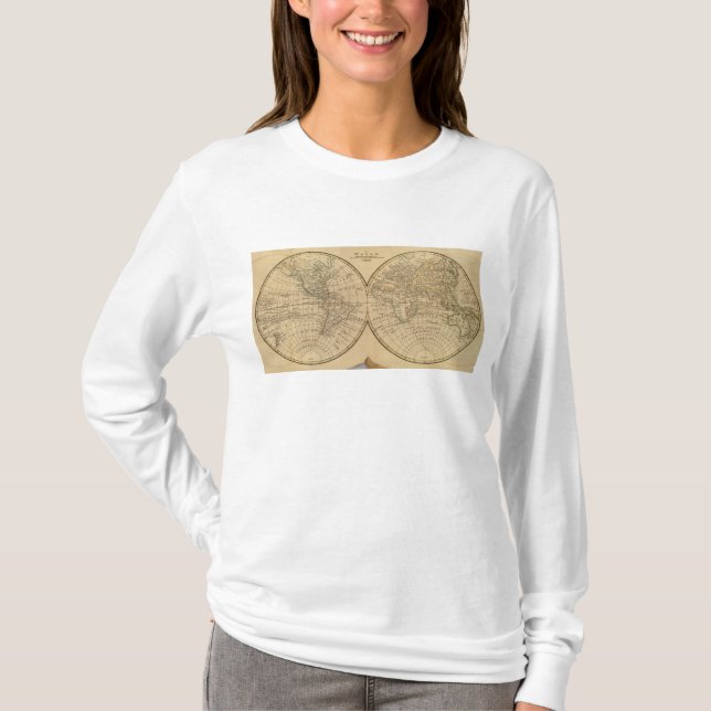 Weltkarte 3 T-Shirt (Vorderseite)