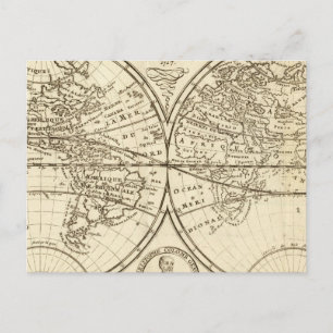 Weltkarte 4 postkarte