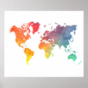 Weltkarte 5 poster