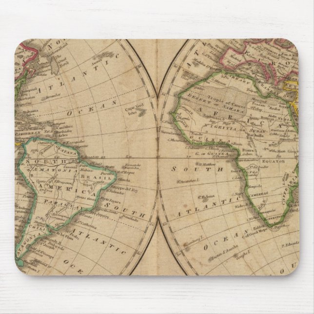 Weltkarte 7 mousepad (Vorne)