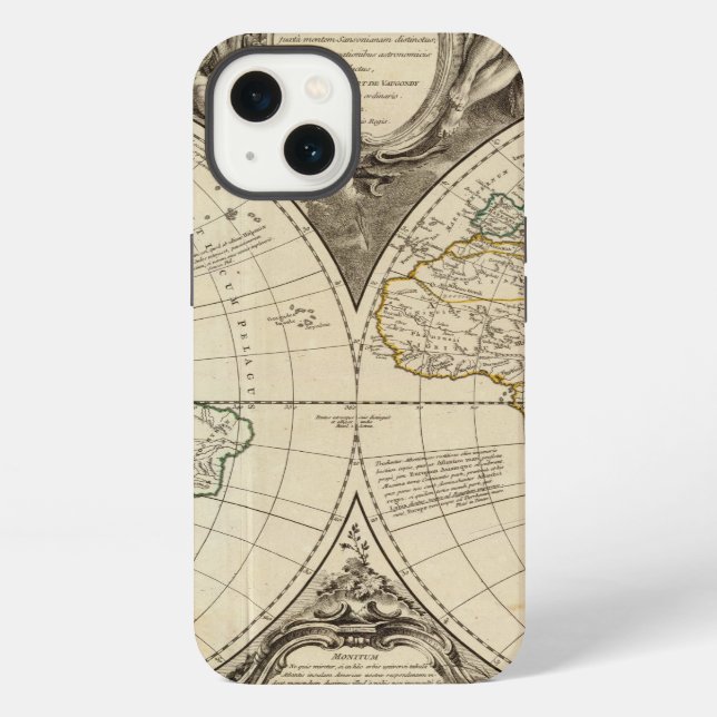 Weltkarte 8 iPhone hülle (Rückseite)