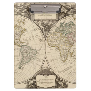 Weltkarte 9 klemmbrett