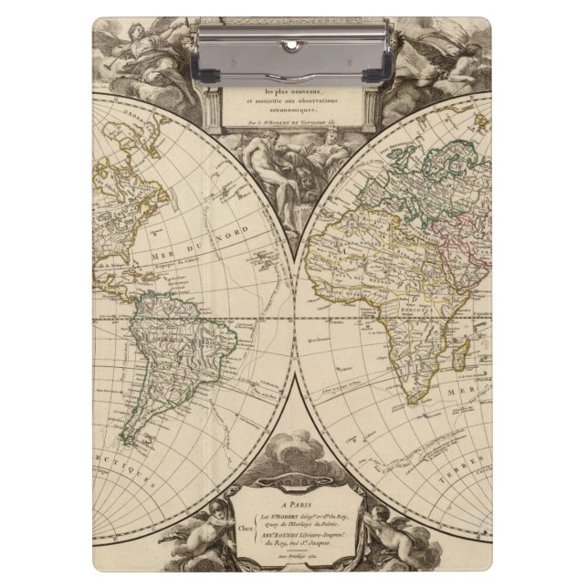 Weltkarte 9 klemmbrett (Vorderseite)