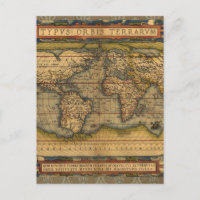 Weltkarte Antique Ortelius