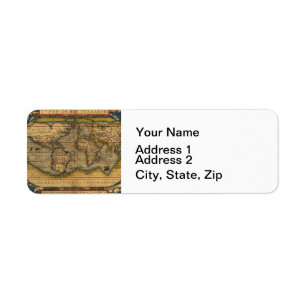 Weltkarte Antique Ortellius