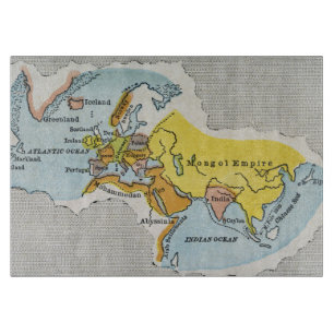 WELTKARTE, c1300. Schneidebrett