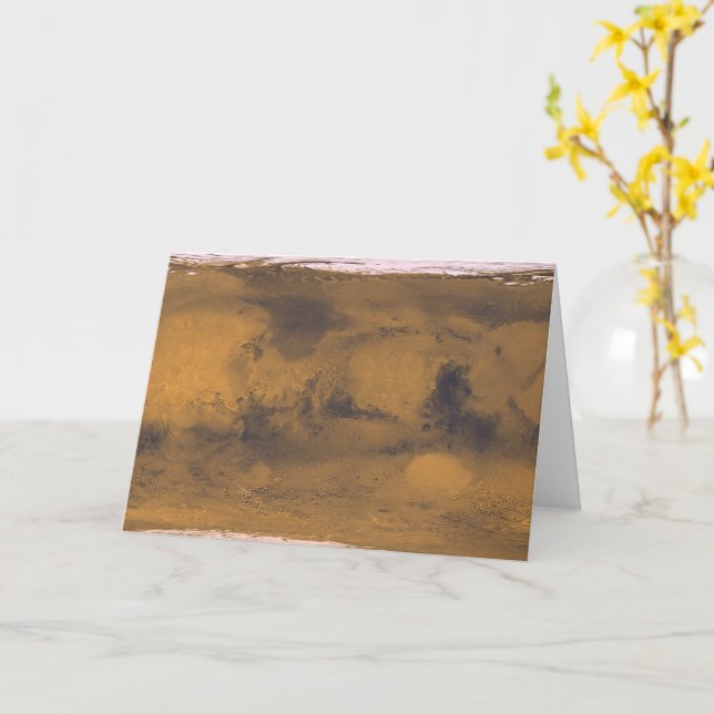 Weltkarte der Mars Roten Planeten per Satellit Karte (Gelbe Blume)